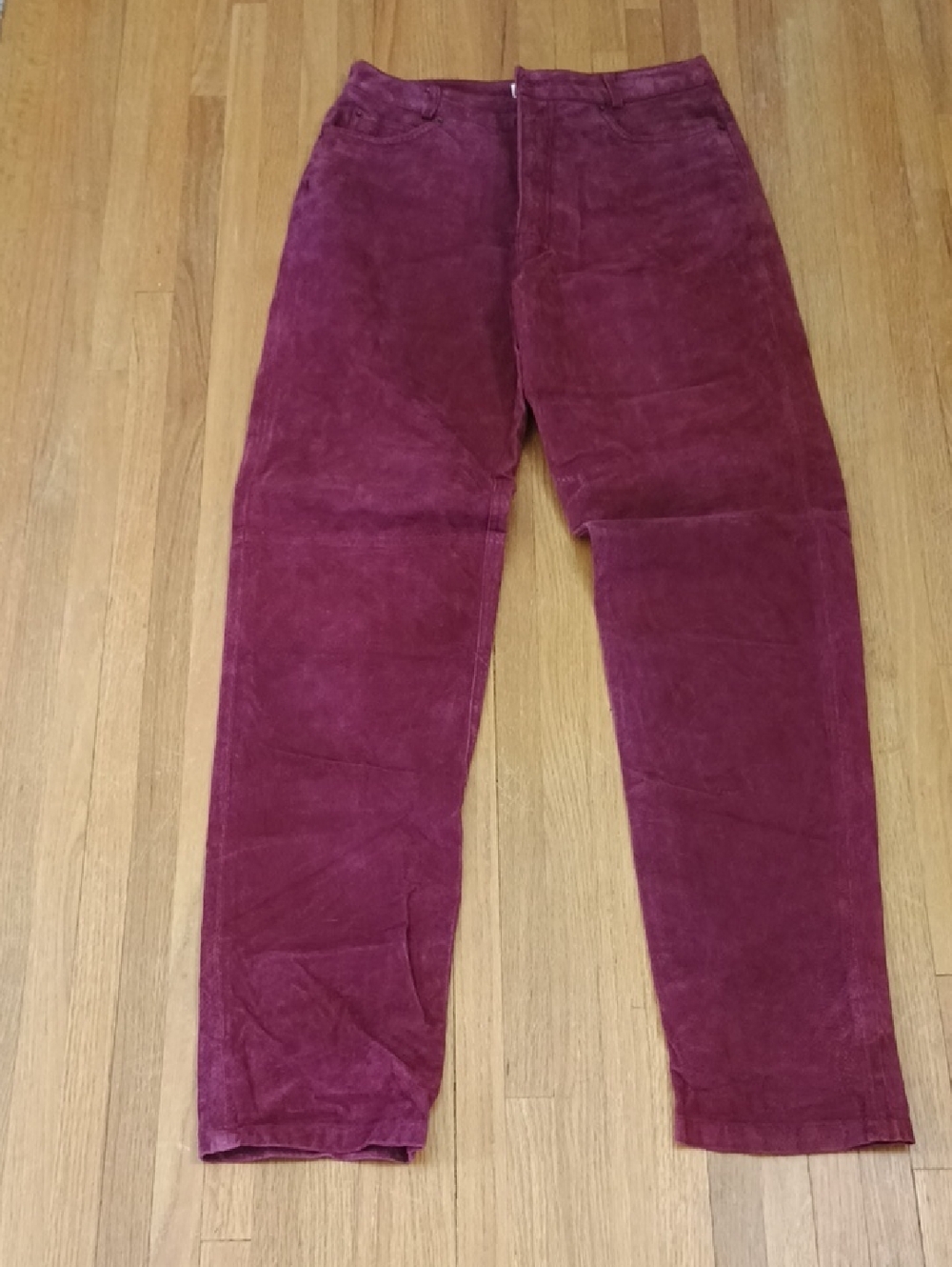 bagatelle Burgundy Leather Pants